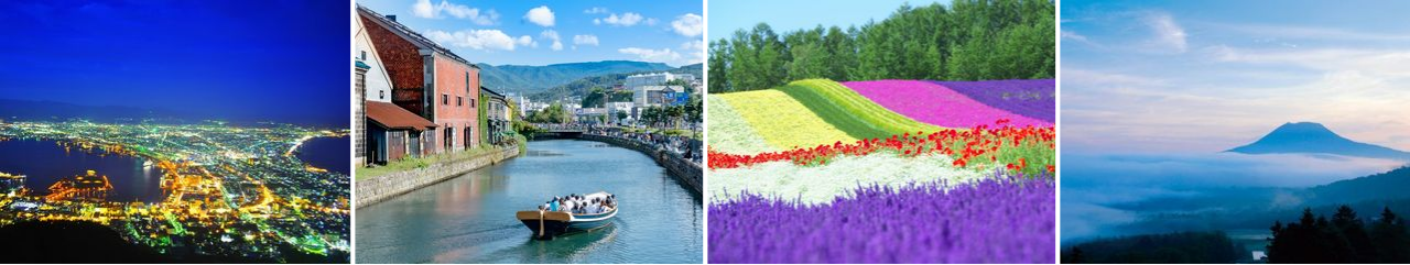 定山渓の川や温泉の風景、キタキツネ、エゾシカ